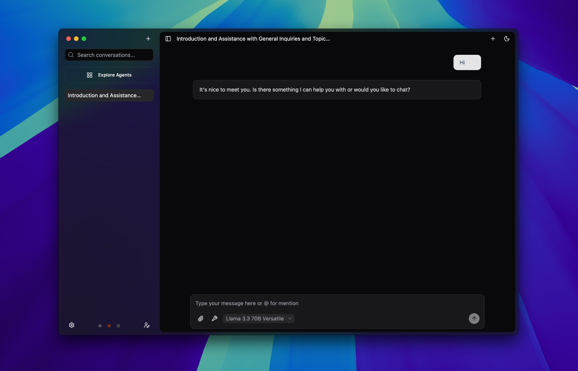 ChatPie Application Interface